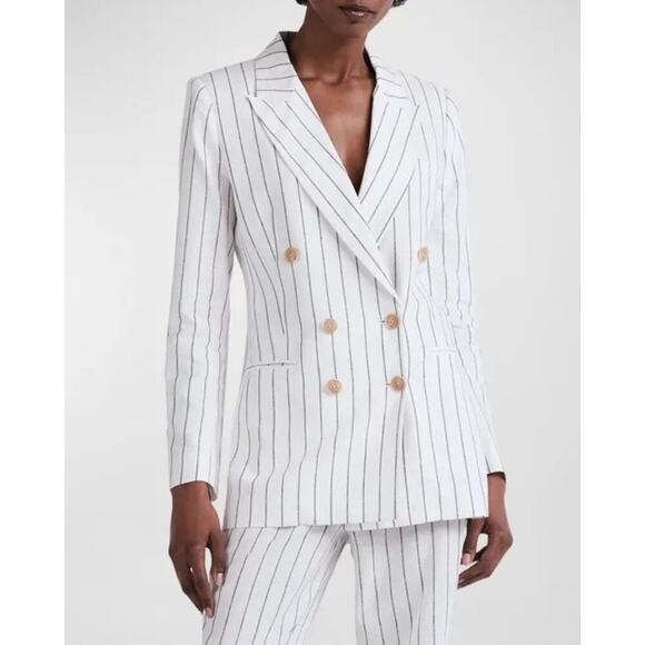 Derek Lam 10 Crosby | Walter Double Breasted Linen-Blend Jacket & Pant Set $975 - Picture 3 of 8